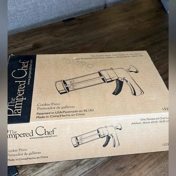 IOB The Pampered Chef PC Cookie Press 1525 17 Piece Set ~ Kitchen Tools - Picture 3 of 8